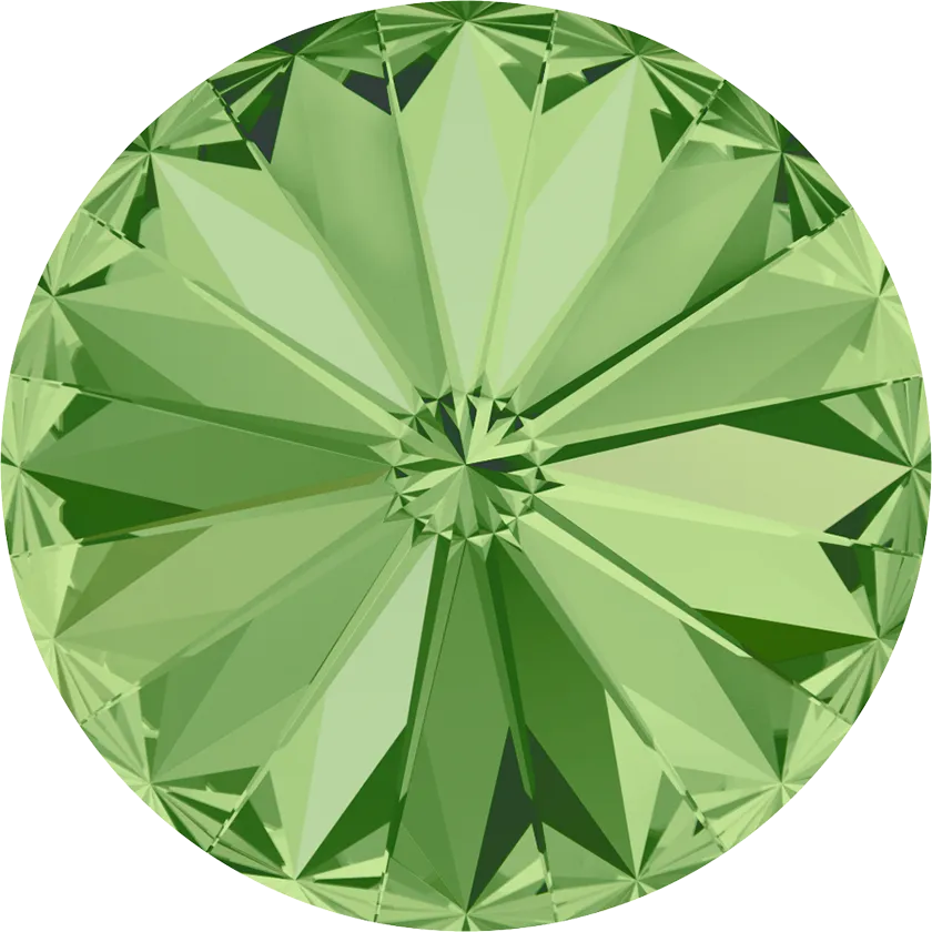 1122 Swarovski Rivoli Chaton & Round Stones, Peridot (214)