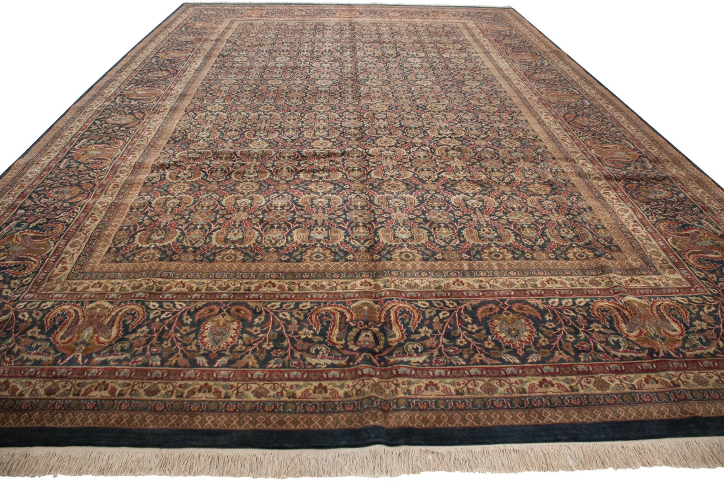 11.5x18 Vintage Indian Doroksh Design Carpet