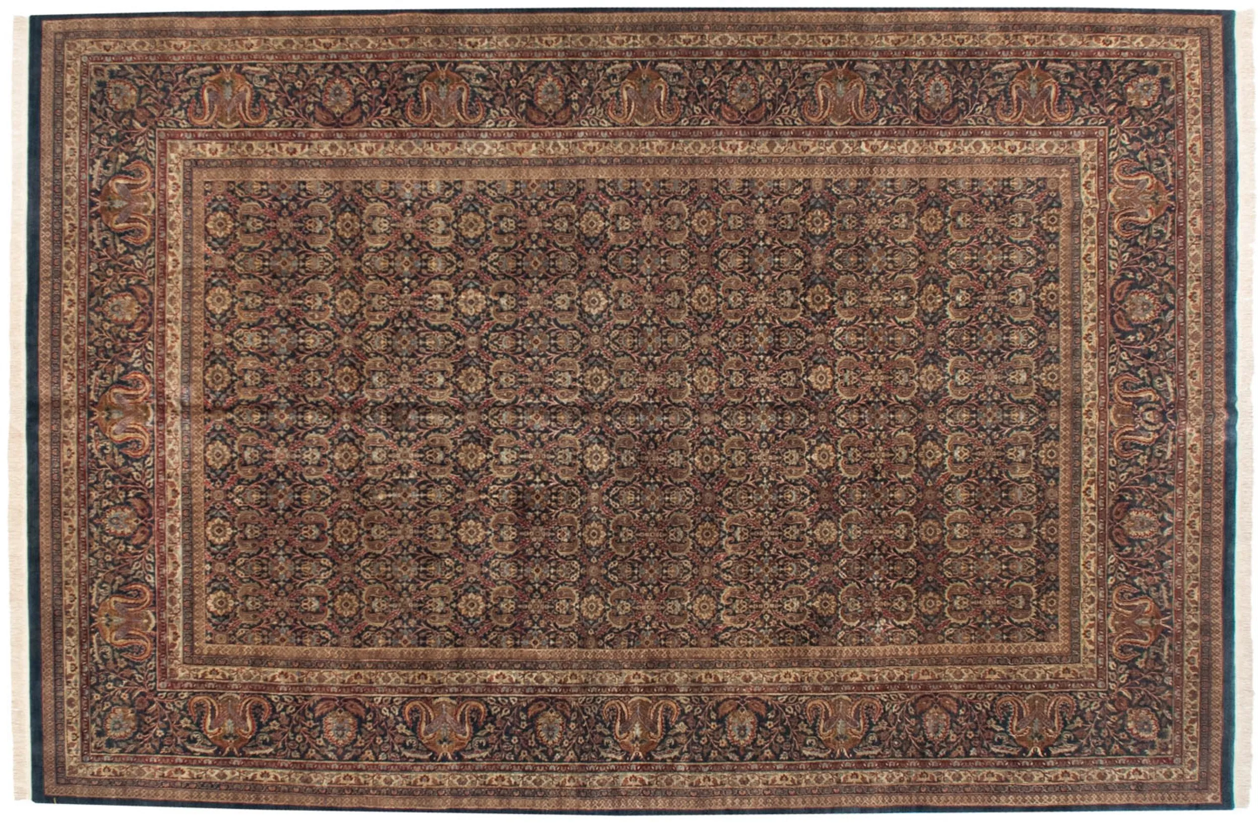 11.5x18 Vintage Indian Doroksh Design Carpet