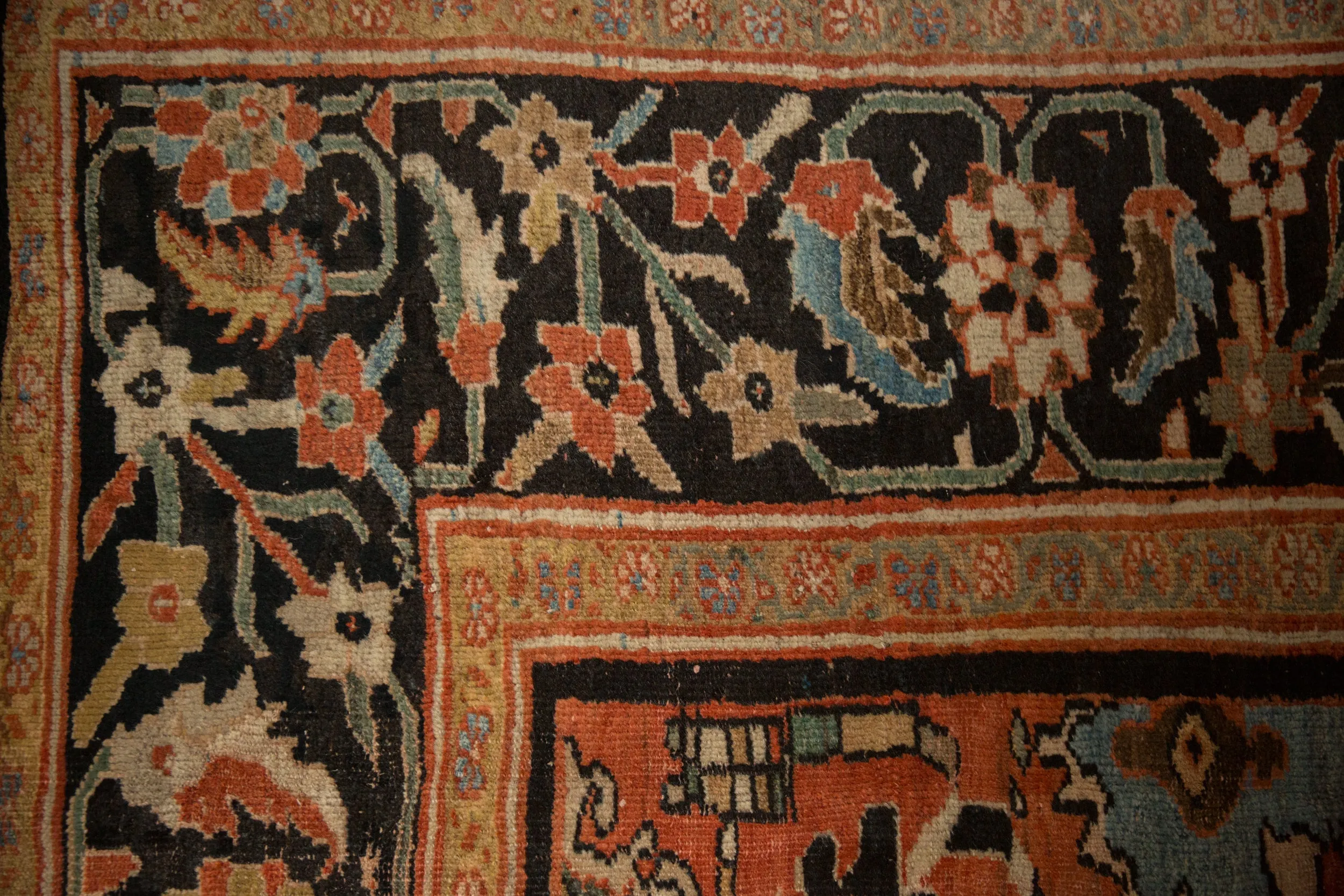11x14 Antique Sultanabad Carpet