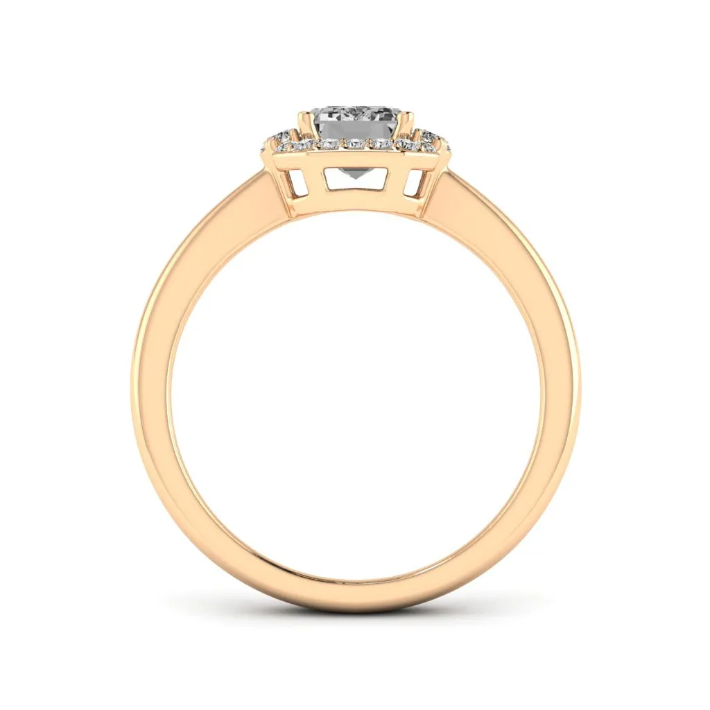 1.24 d.e.w cts Catherine Moissanite Ring