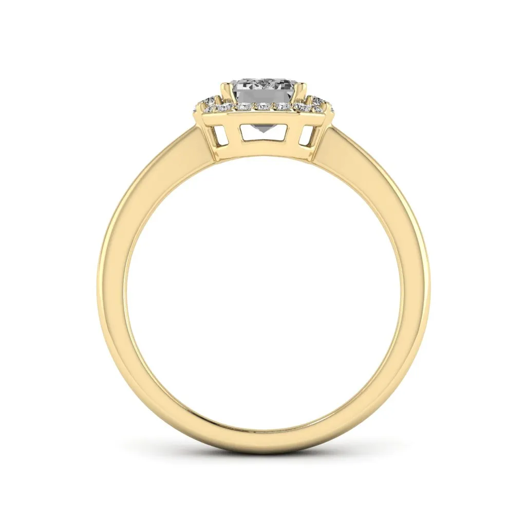1.24 d.e.w cts Catherine Moissanite Ring