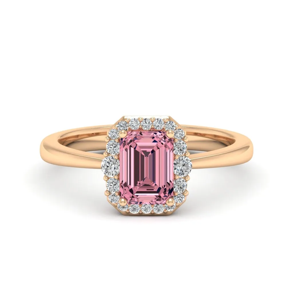 1.24 d.e.w cts Catherine Moissanite Ring