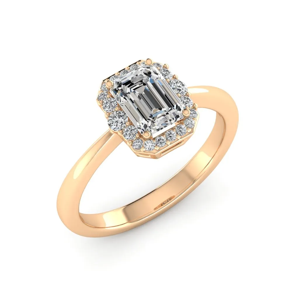 1.24 d.e.w cts Catherine Moissanite Ring