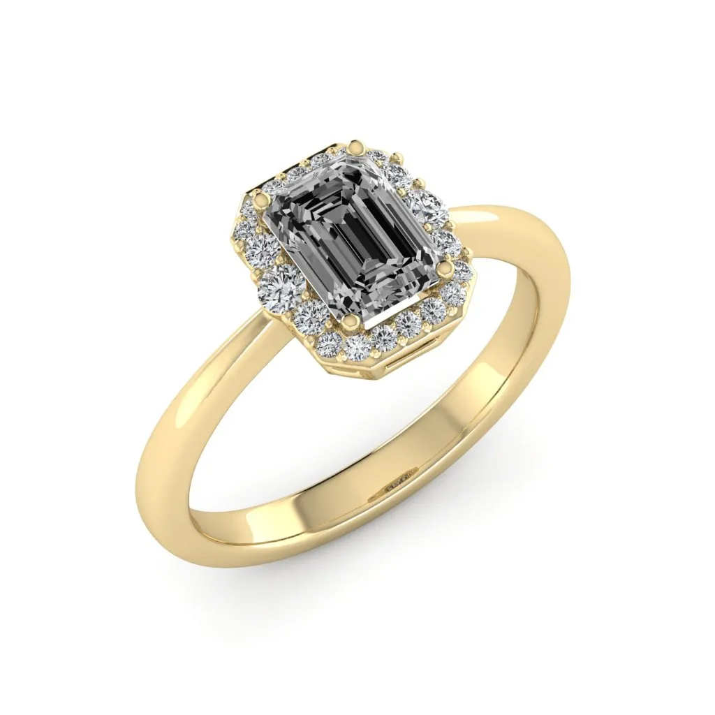 1.24 d.e.w cts Catherine Moissanite Ring