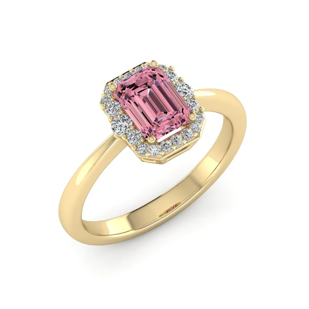 1.24 d.e.w cts Catherine Moissanite Ring