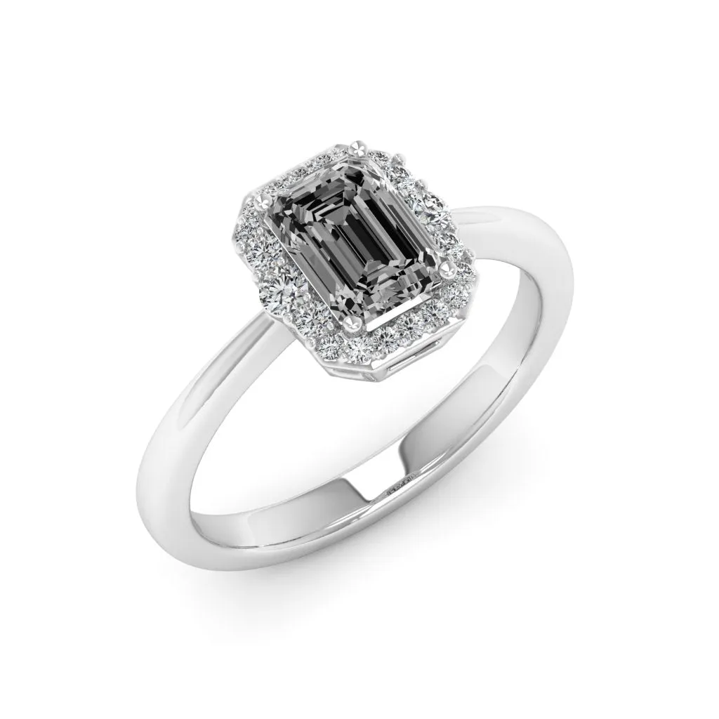1.24 d.e.w cts Catherine Moissanite Ring