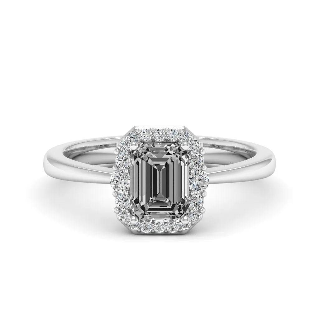 1.24 d.e.w cts Catherine Moissanite Ring