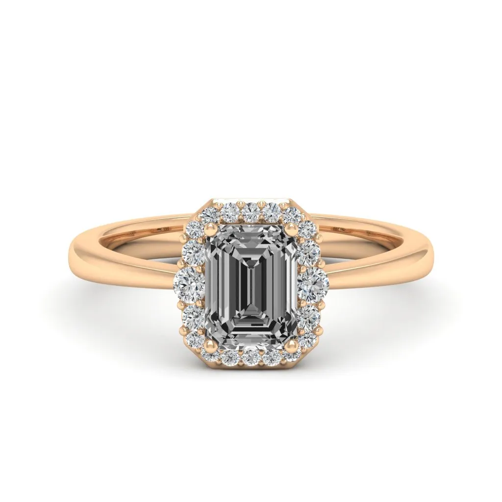 1.24 d.e.w cts Catherine Moissanite Ring