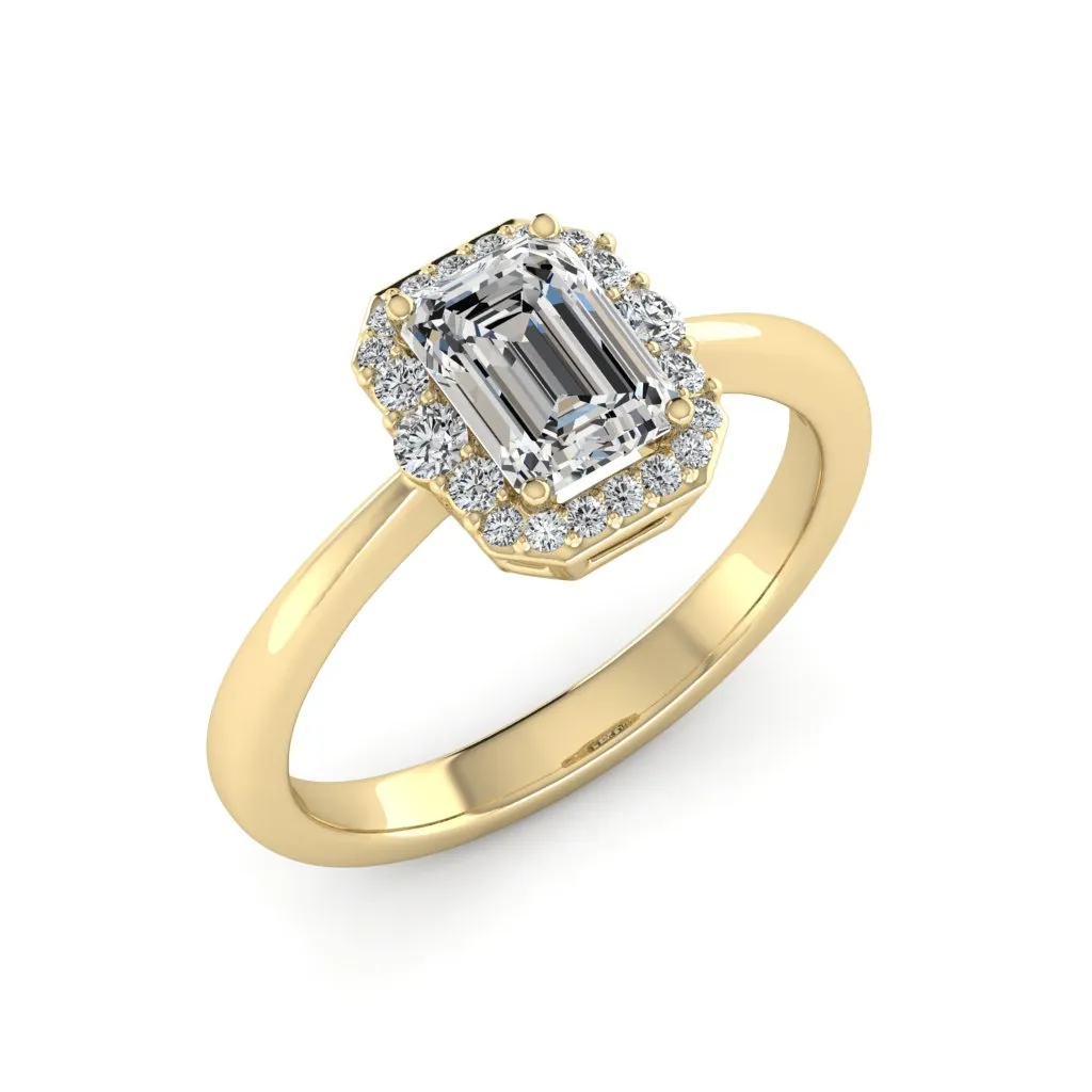 1.24 d.e.w cts Catherine Moissanite Ring