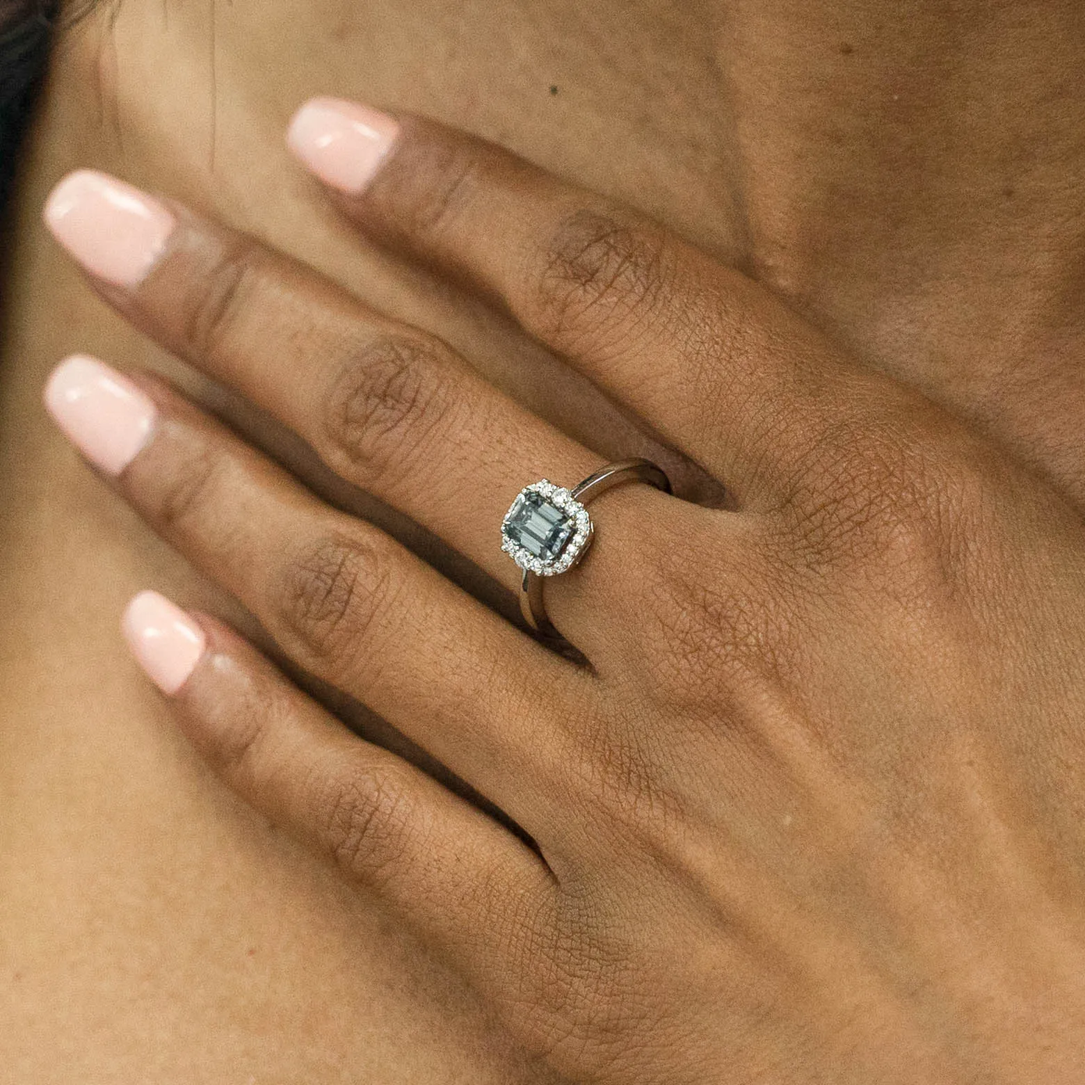 1.24 d.e.w cts Catherine Moissanite Ring