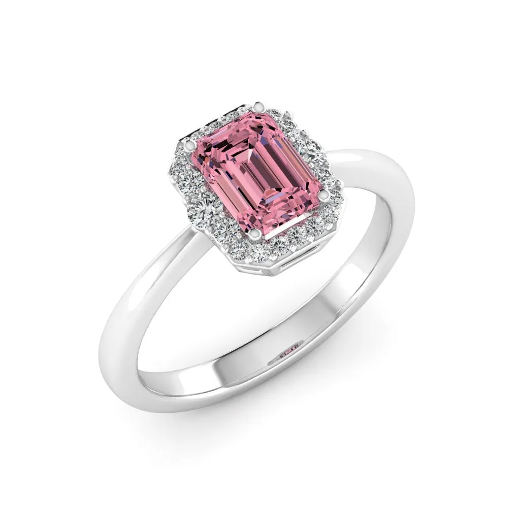1.24 d.e.w cts Catherine Moissanite Ring