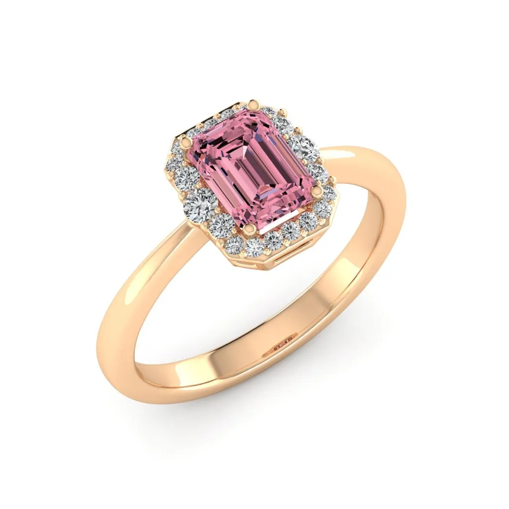 1.24 d.e.w cts Catherine Moissanite Ring