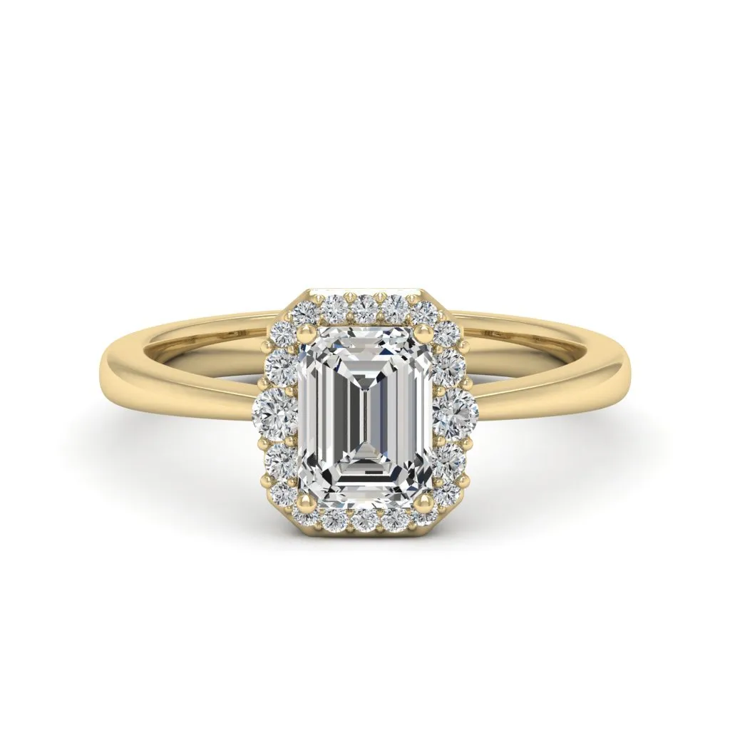 1.24 d.e.w cts Catherine Moissanite Ring