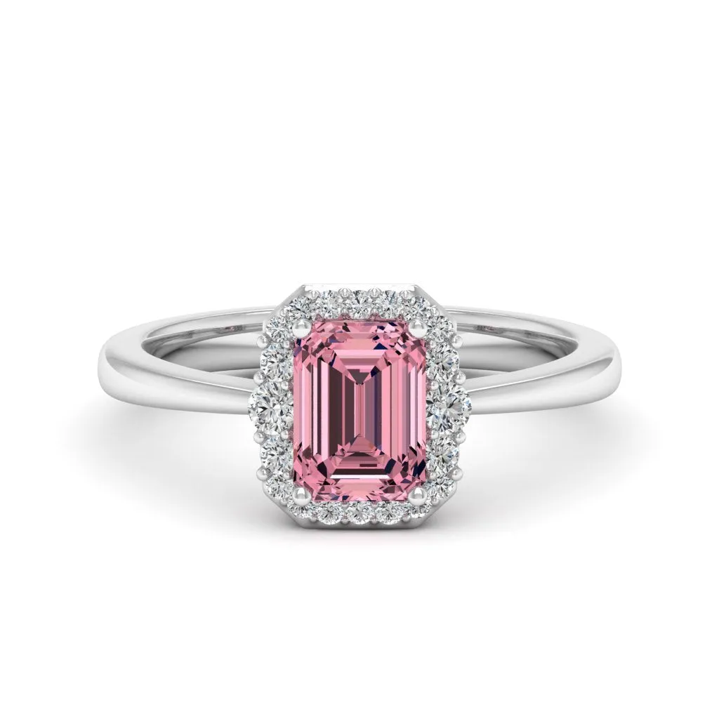 1.24 d.e.w cts Catherine Moissanite Ring