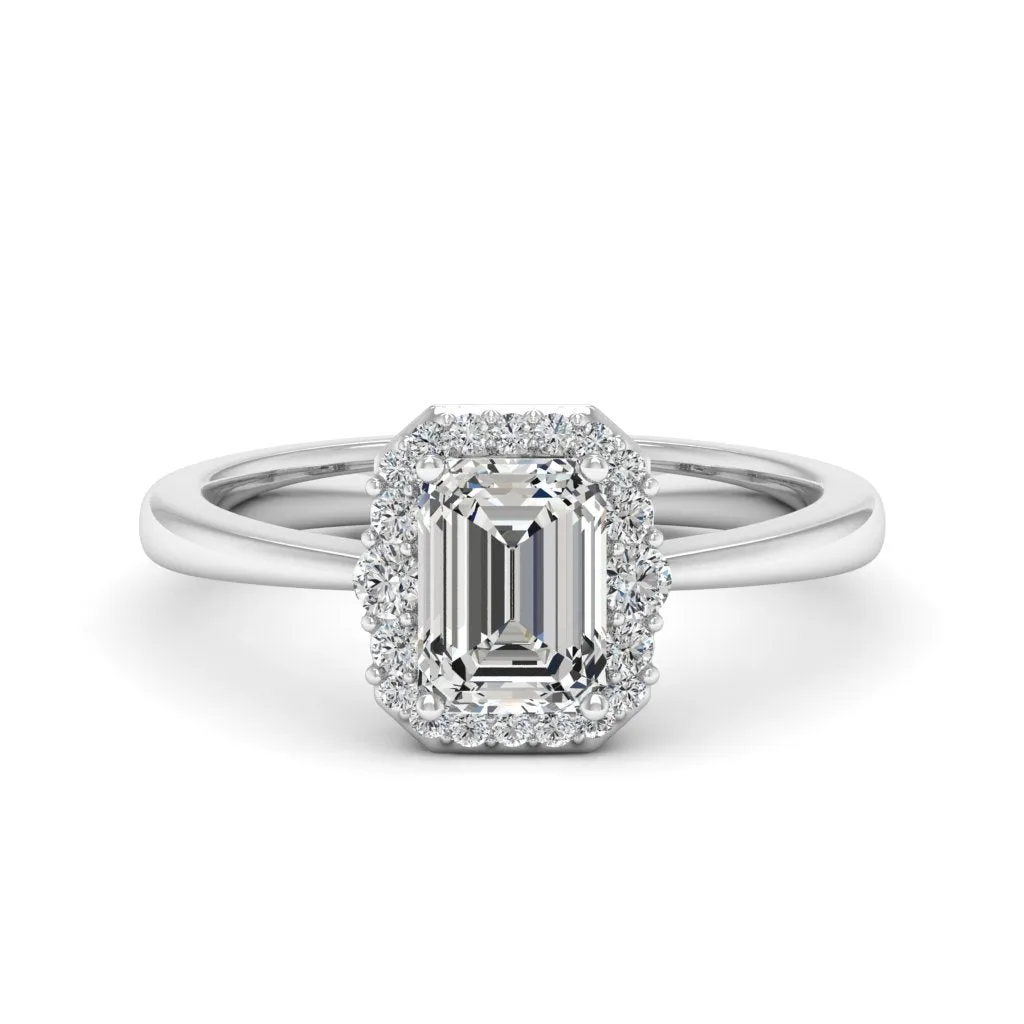 1.24 d.e.w cts Catherine Moissanite Ring