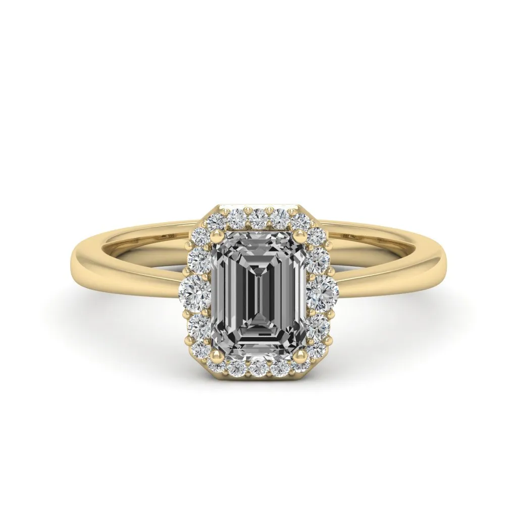 1.24 d.e.w cts Catherine Moissanite Ring