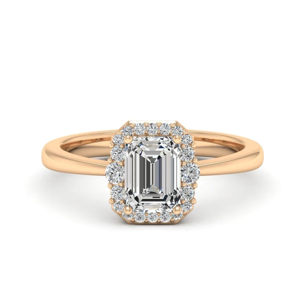 1.24 d.e.w cts Catherine Moissanite Ring