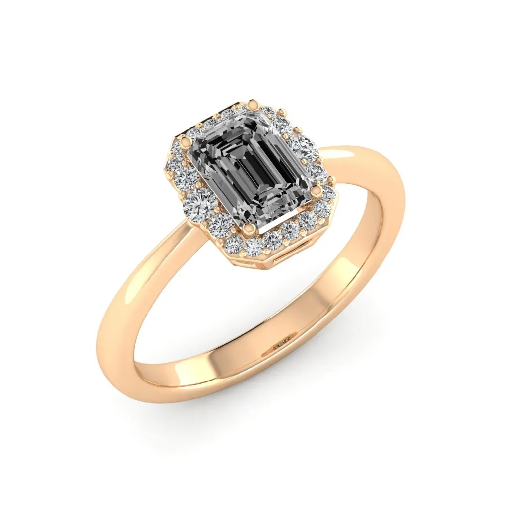 1.24 d.e.w cts Catherine Moissanite Ring