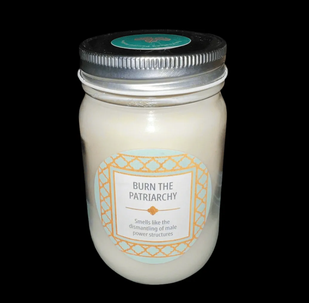 14 oz Burn the Patriarchy Scented Candle | Custom