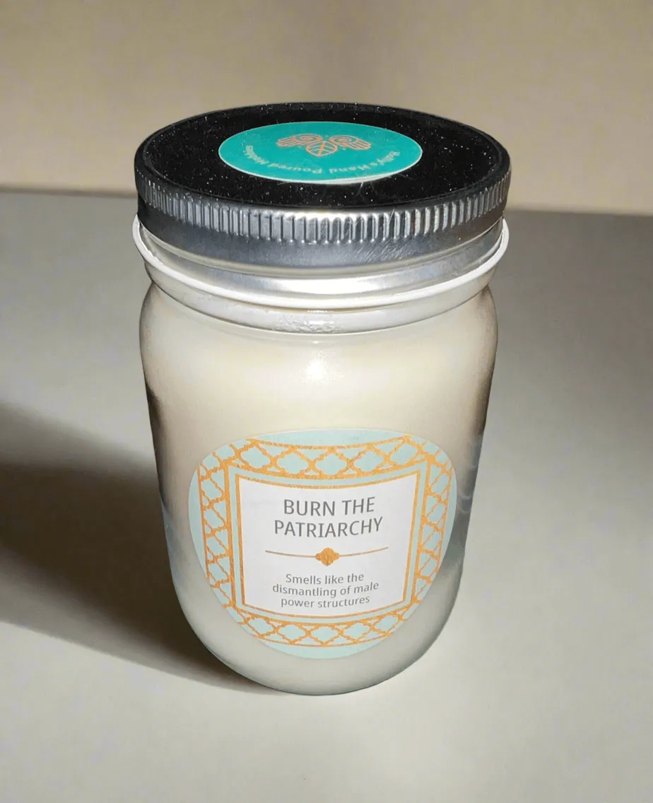 14 oz Burn the Patriarchy Scented Candle | Custom