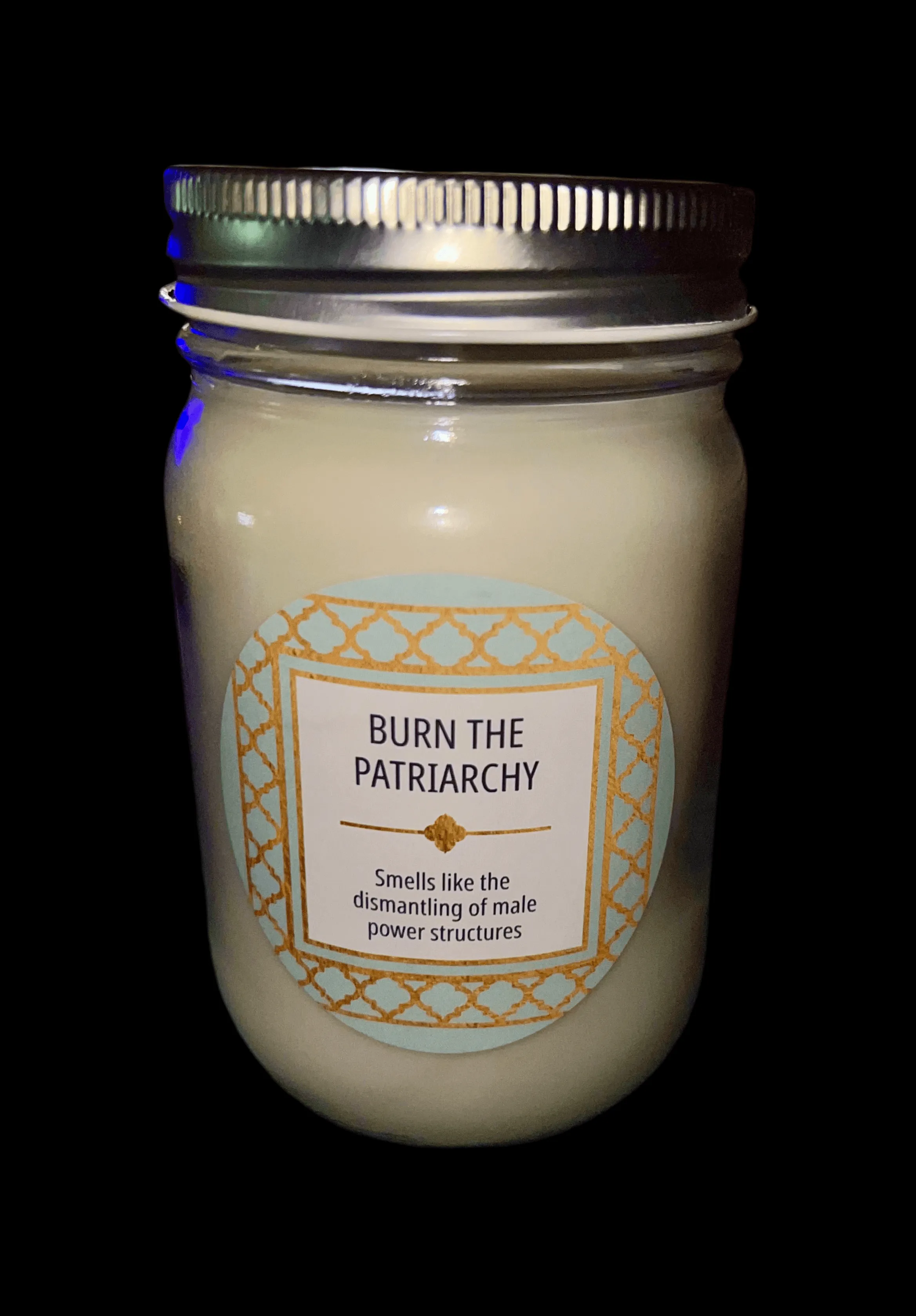 14 oz Burn the Patriarchy Scented Candle | Custom