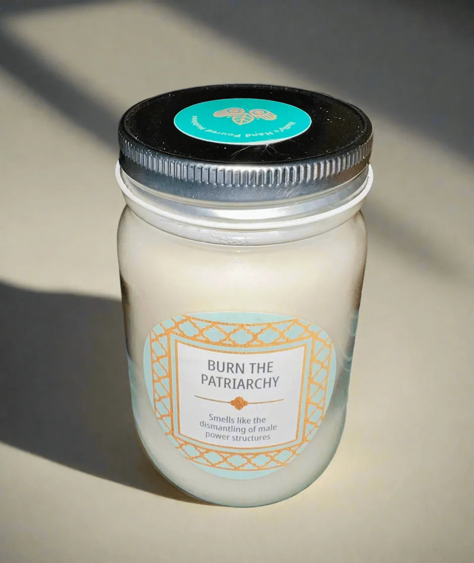 14 oz Burn the Patriarchy Scented Candle | Custom