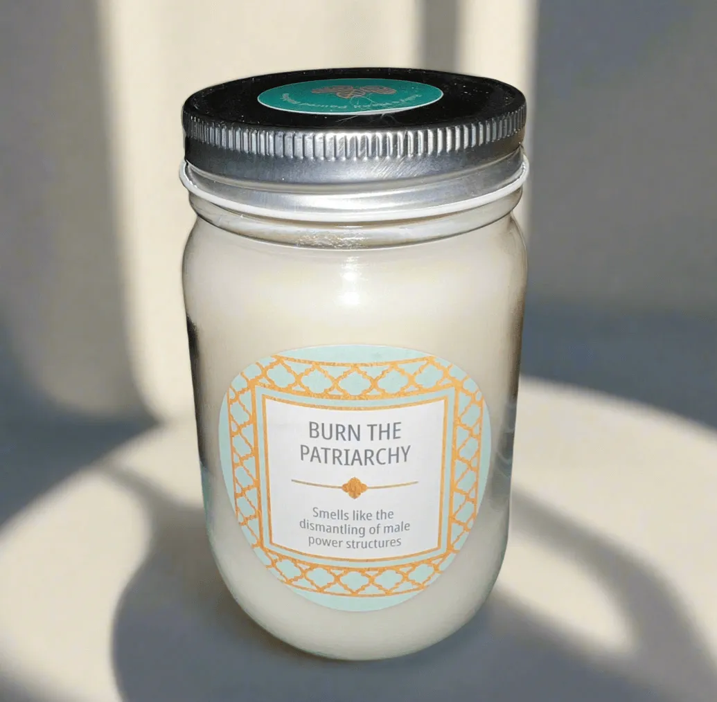 14 oz Burn the Patriarchy Scented Candle | Custom