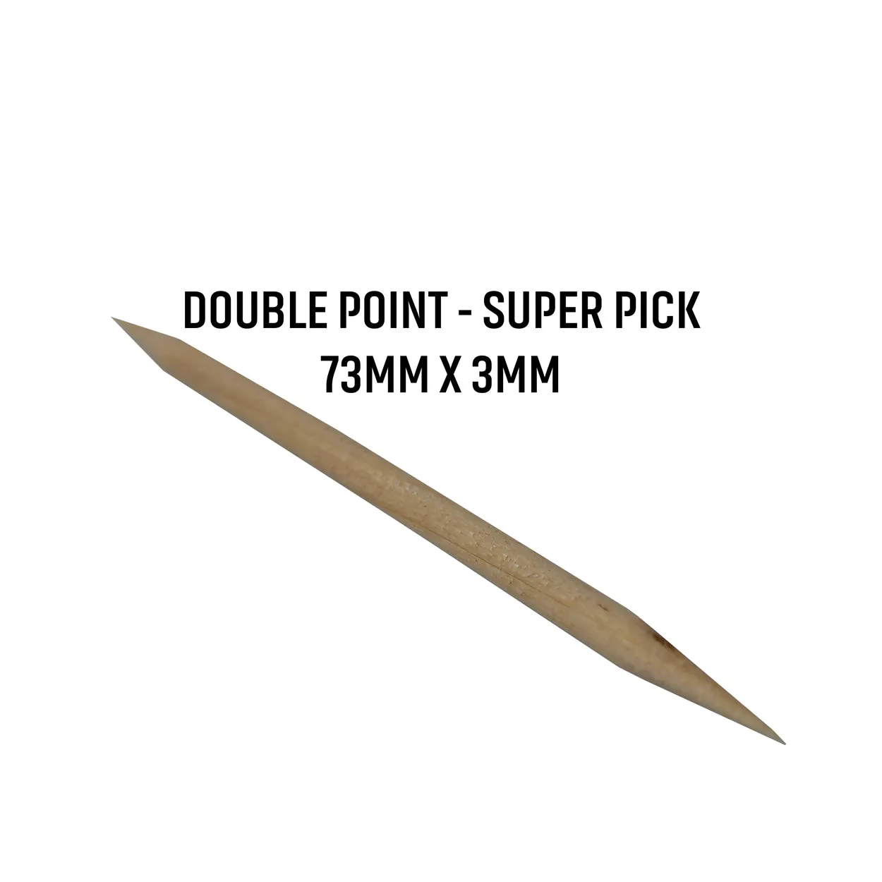 1600 Qty Birchwood Double Point Oversized Toothpicks In Cardboard Reusable Box