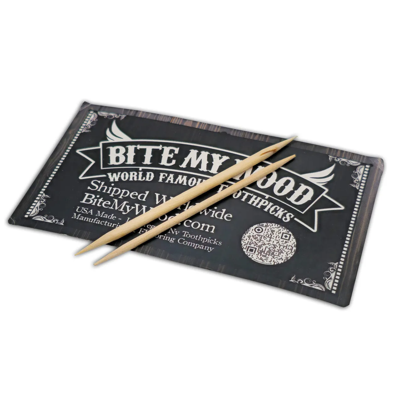 1600 Qty Birchwood Double Point Oversized Toothpicks In Cardboard Reusable Box