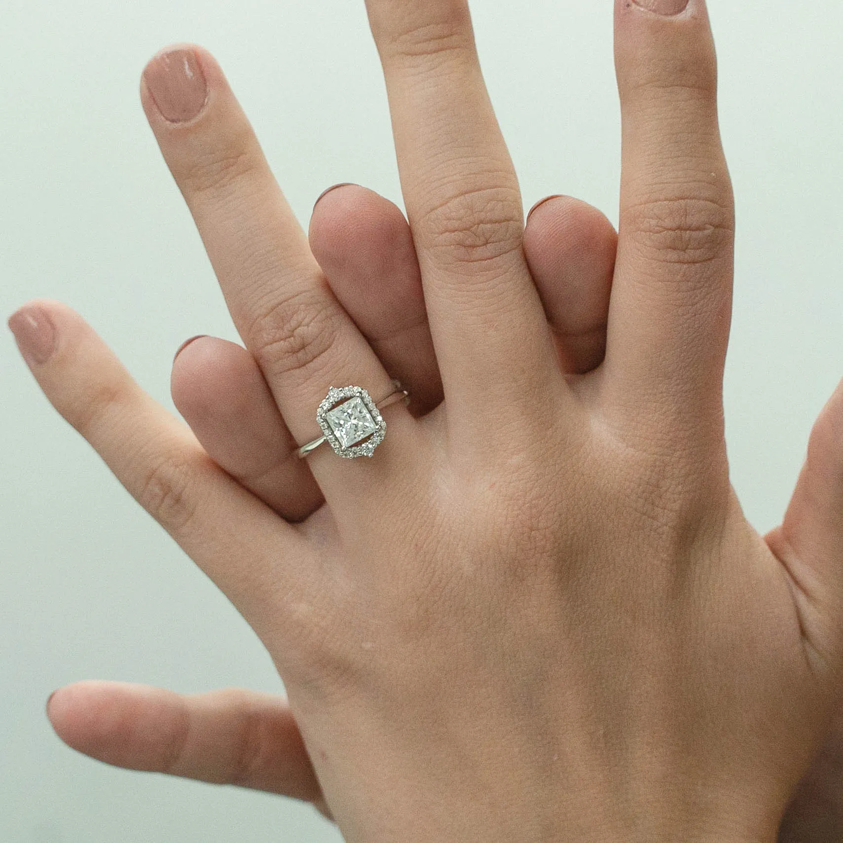 1.90 d.e.w cts Catherine Moissanite Ring