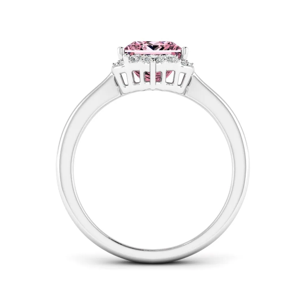 1.90 d.e.w cts Catherine Moissanite Ring
