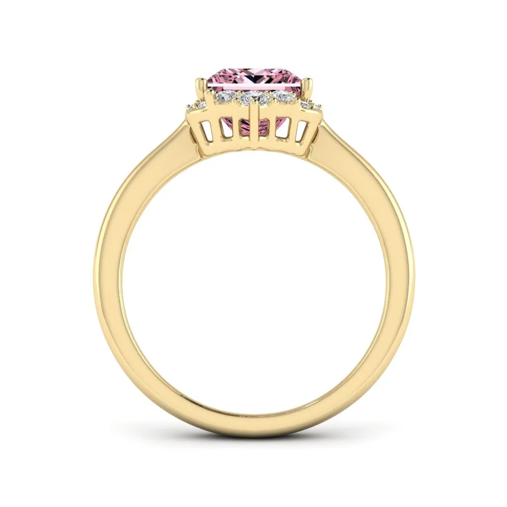 1.90 d.e.w cts Catherine Moissanite Ring