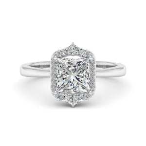 1.90 d.e.w cts Catherine Moissanite Ring