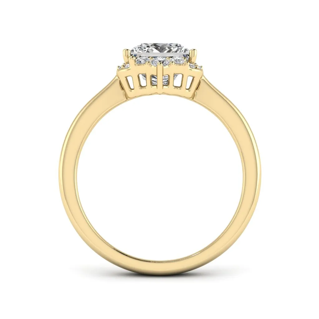 1.90 d.e.w cts Catherine Moissanite Ring