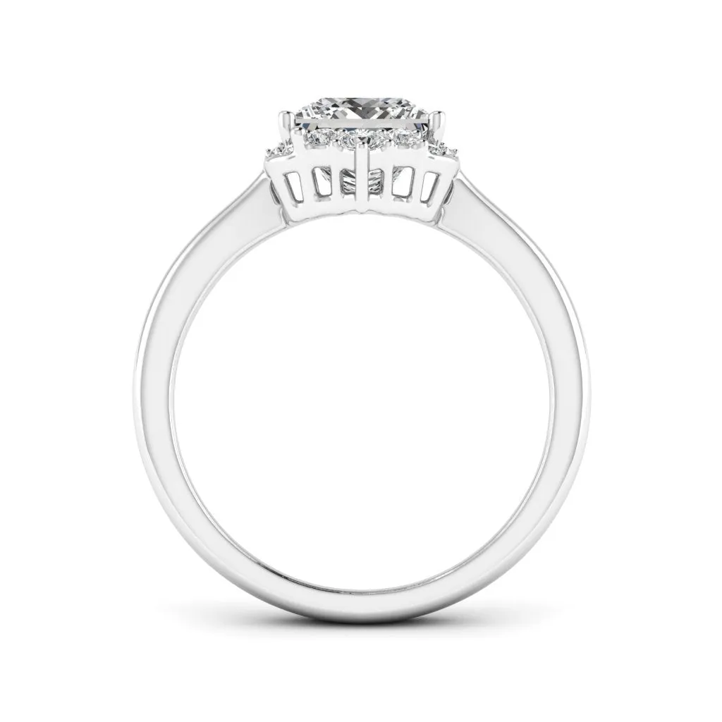 1.90 d.e.w cts Catherine Moissanite Ring