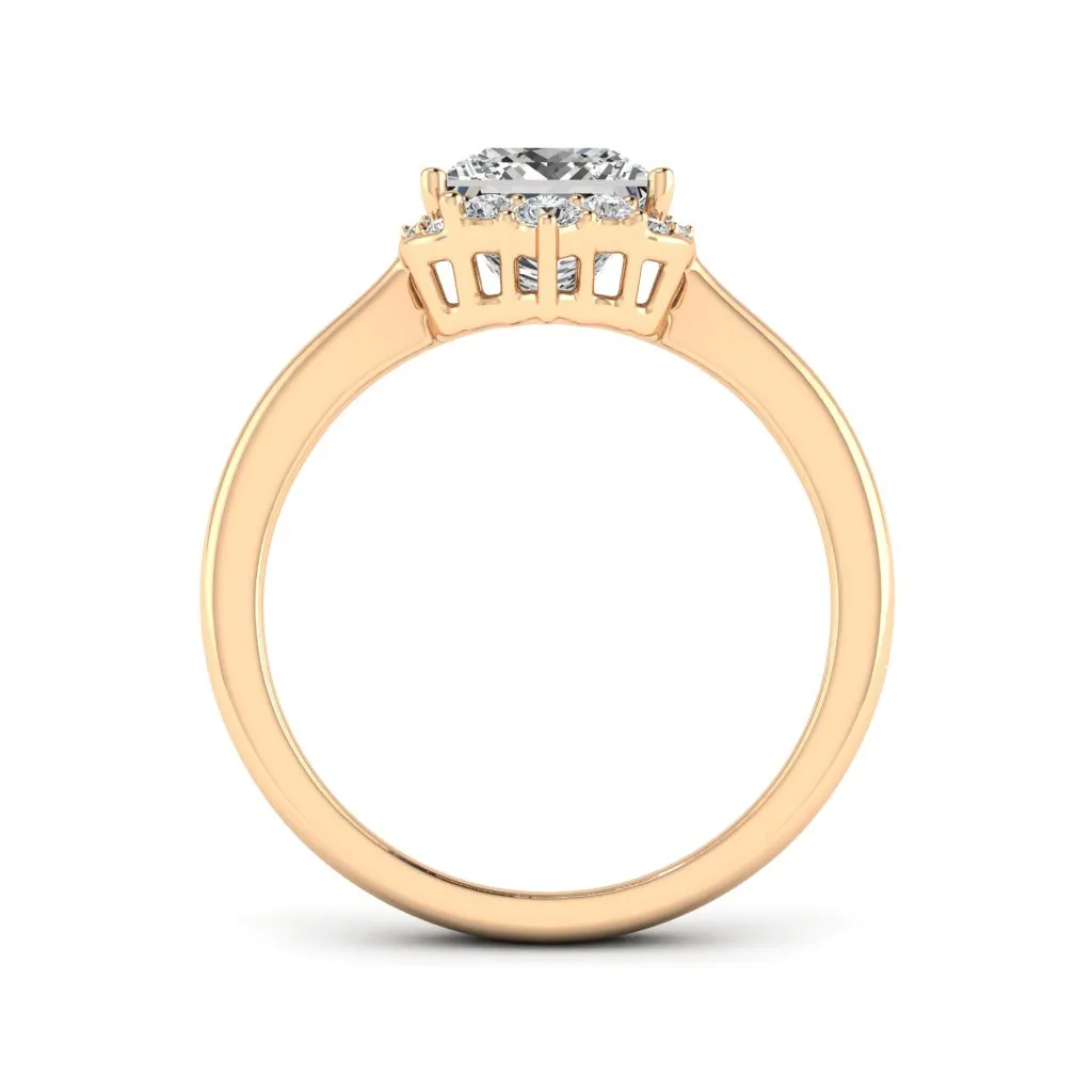 1.90 d.e.w cts Catherine Moissanite Ring