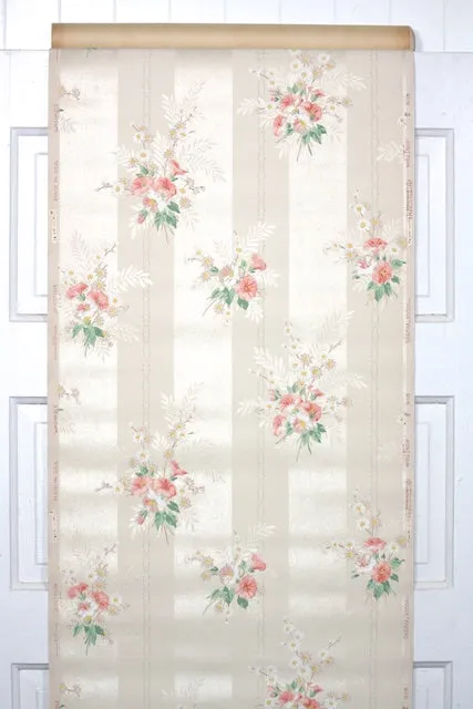 1940s Floral Vintage Wallpaper