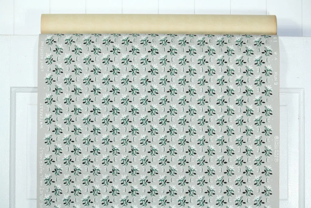 1940s Floral Vintage Wallpaper