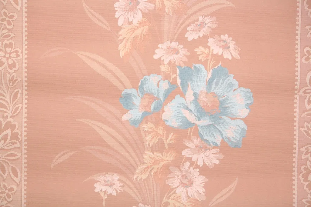 1940s Floral Vintage Wallpaper