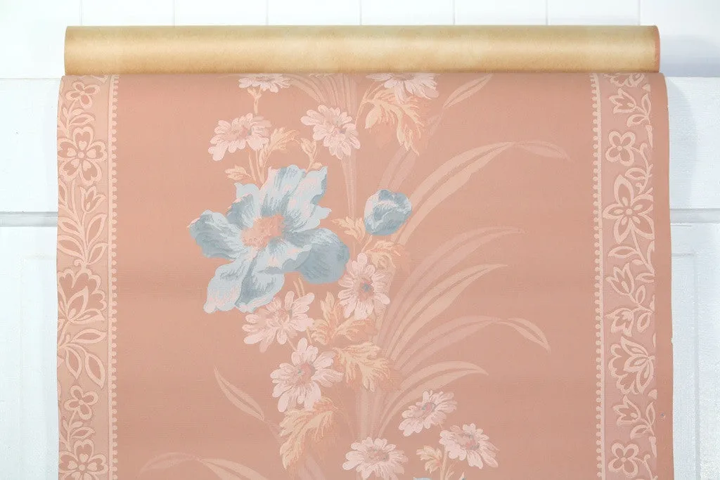 1940s Floral Vintage Wallpaper
