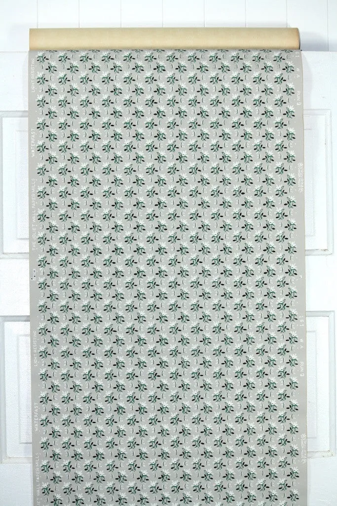 1940s Floral Vintage Wallpaper
