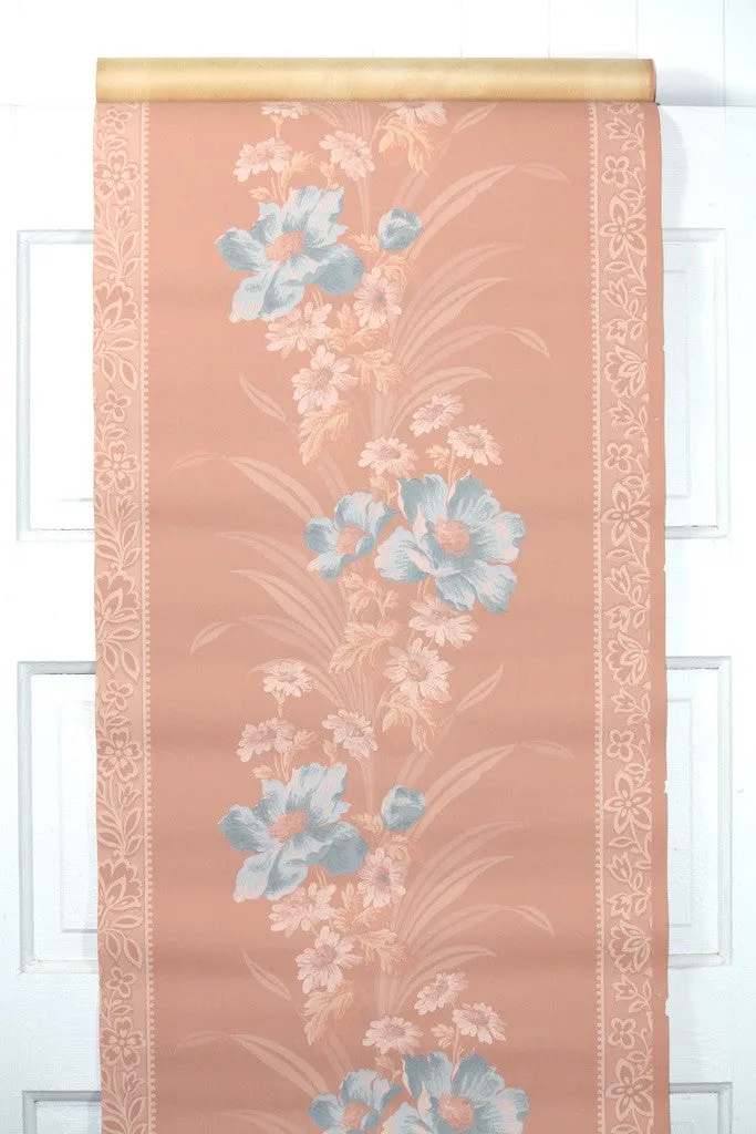 1940s Floral Vintage Wallpaper