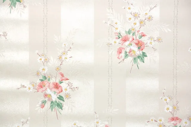 1940s Floral Vintage Wallpaper