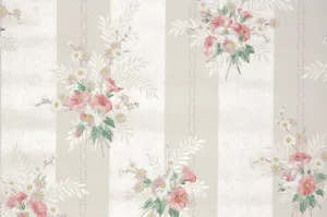 1940s Floral Vintage Wallpaper