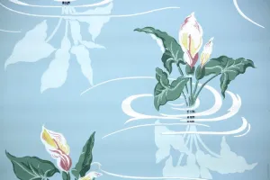1950s Bathroom Vintage Wallpaper