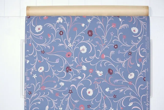 1950s Floral Vintage Wallpaper