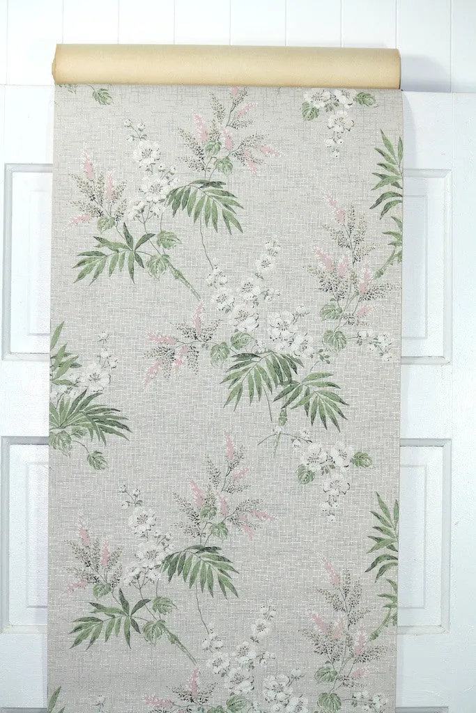1950s Floral Vintage Wallpaper