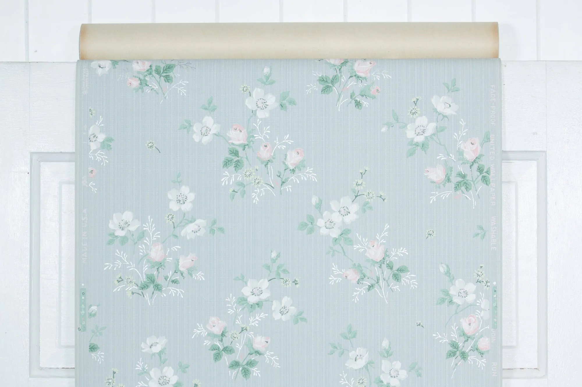 1950s Floral Vintage Wallpaper
