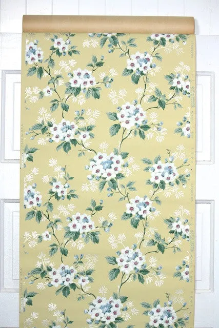 1950s Floral Vintage Wallpaper